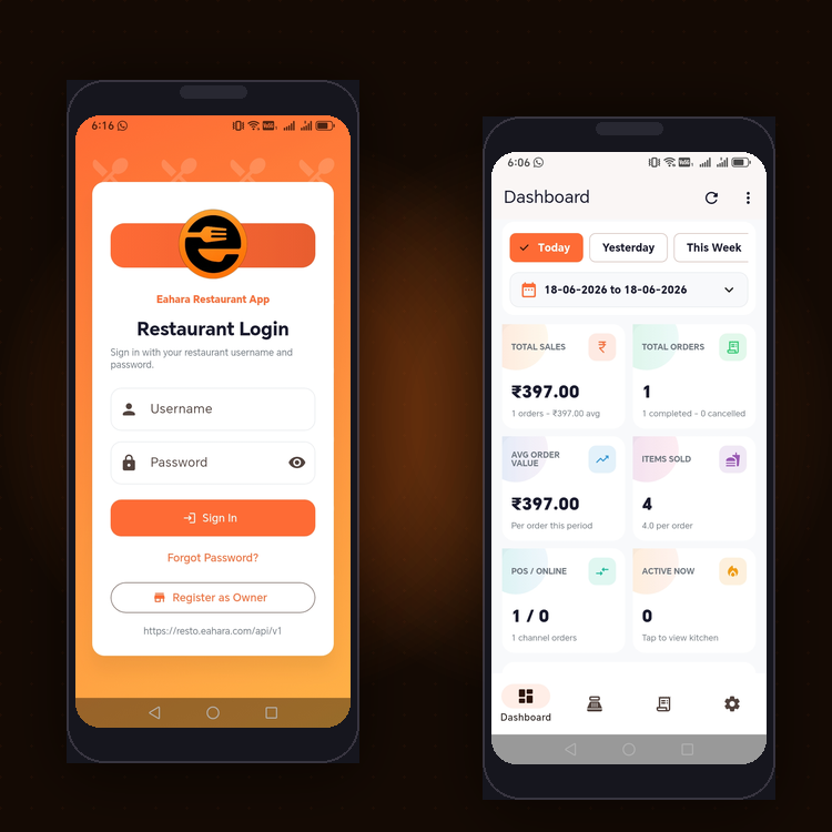 eahara food delivery app
