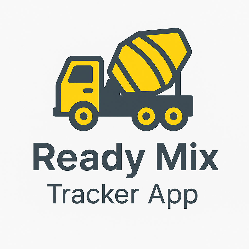 ReadyMix Tracker App Preview